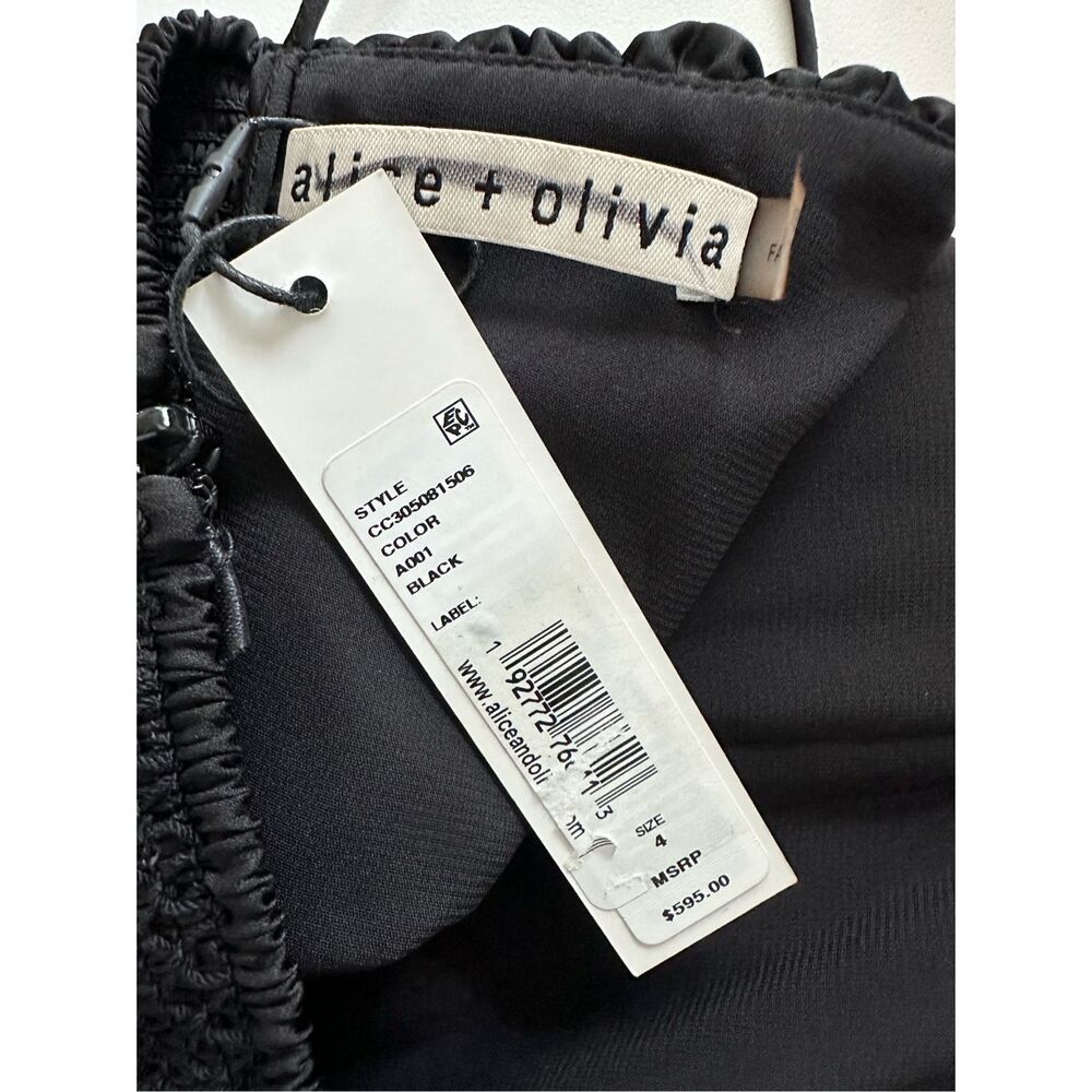 NWT Alice + Olivia Fayeth Pleated Cut-Out Midi-Dress $595 - Picture 11 of 11